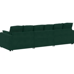 vidaXL Modulaire bank met kussens blauw
