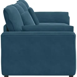 vidaXL Modulaire bank met kussens blauw