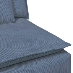 vidaXL Modulaire bank met kussens blauw