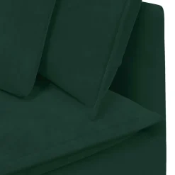 vidaXL Modulaire bank met kussens fluweel donkergroen