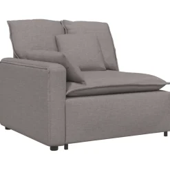 vidaXL Modulaire bank met kussens taupe