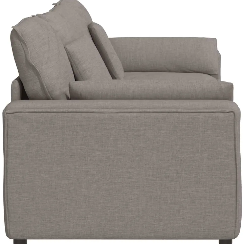 vidaXL Modulaire bank met kussens taupe