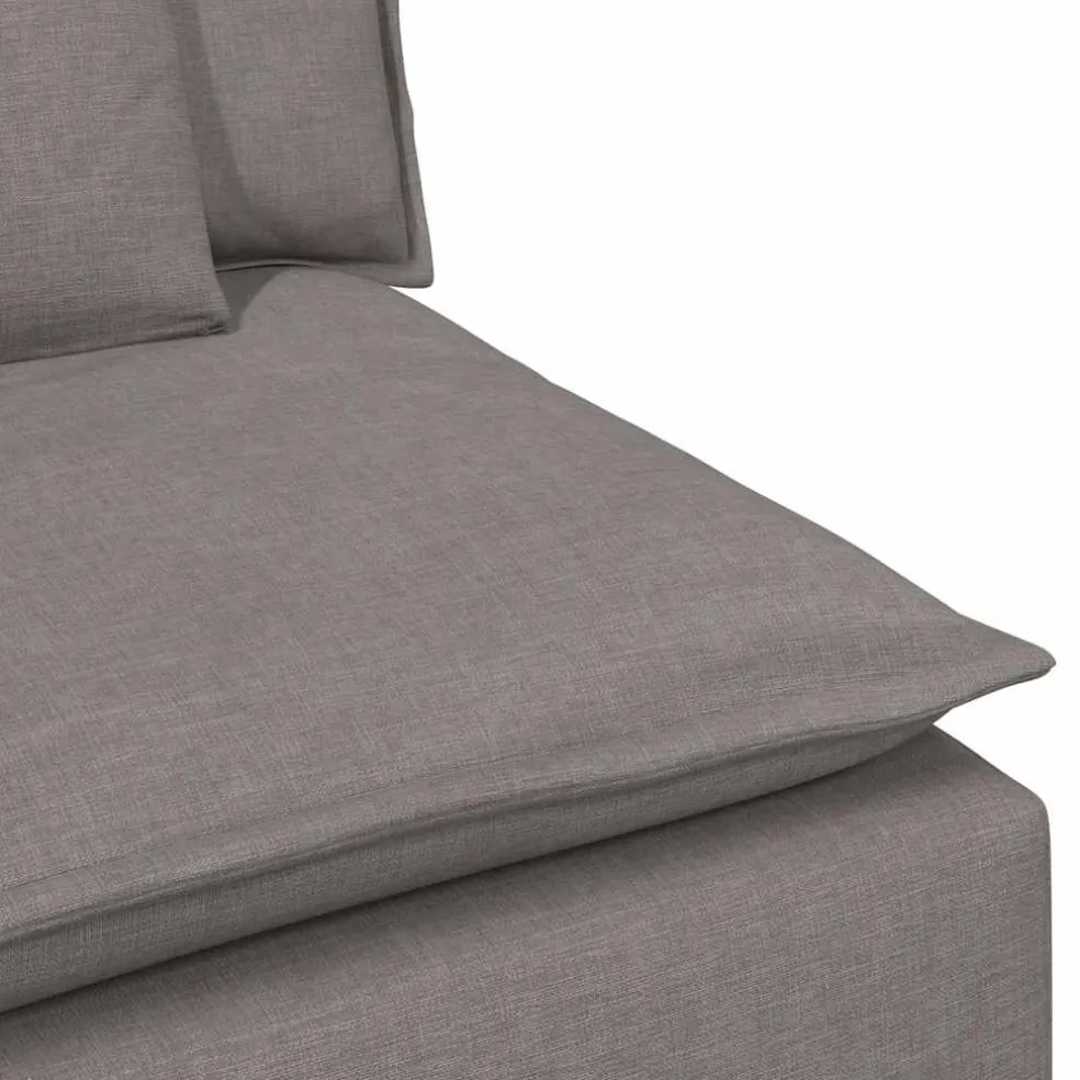 vidaXL Modulaire bank met kussens taupe