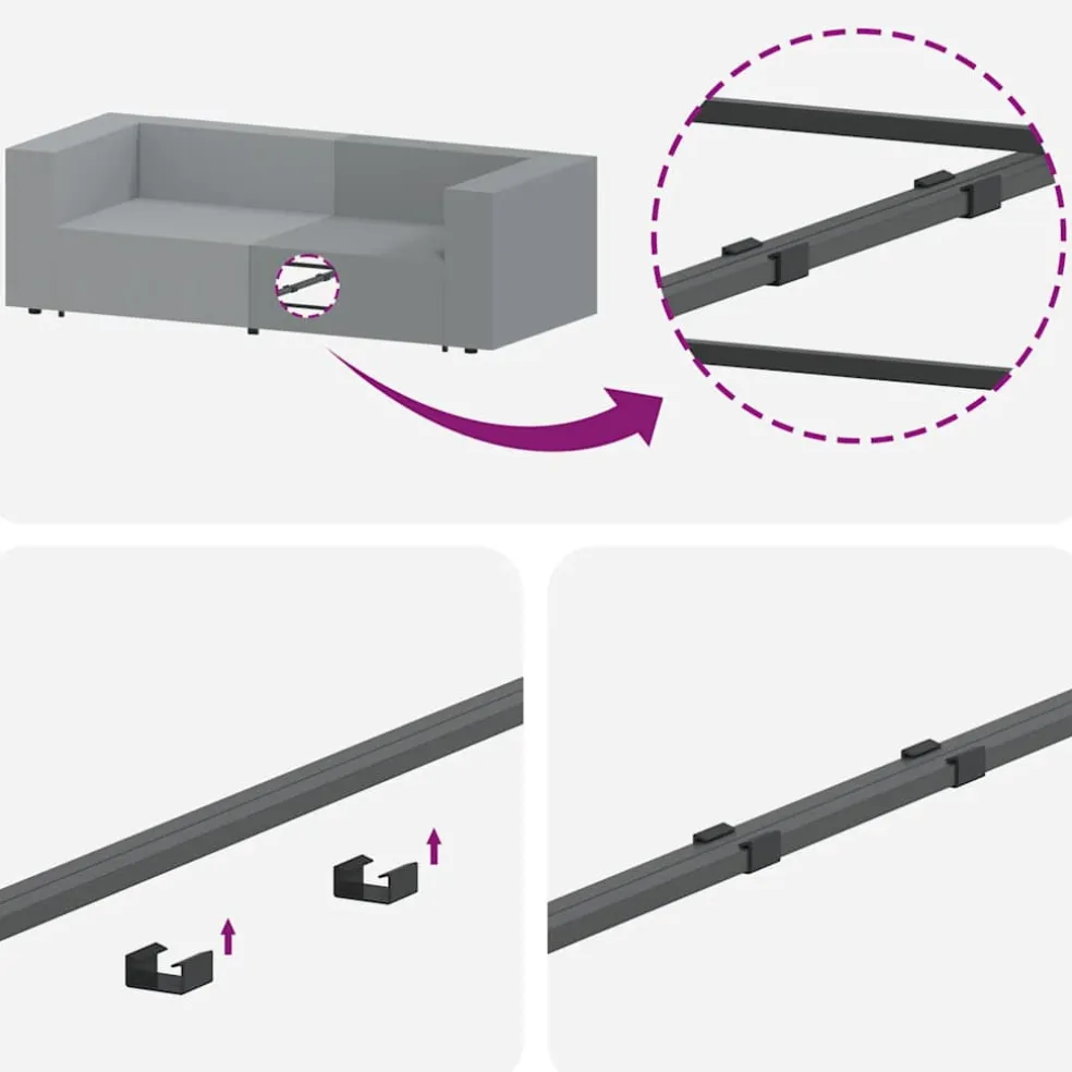 vidaXL Modulaire bank middenmodule met kussens 100 cm beige