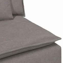 vidaXL Modulaire bank middenmodule met kussens 100 cm taupe