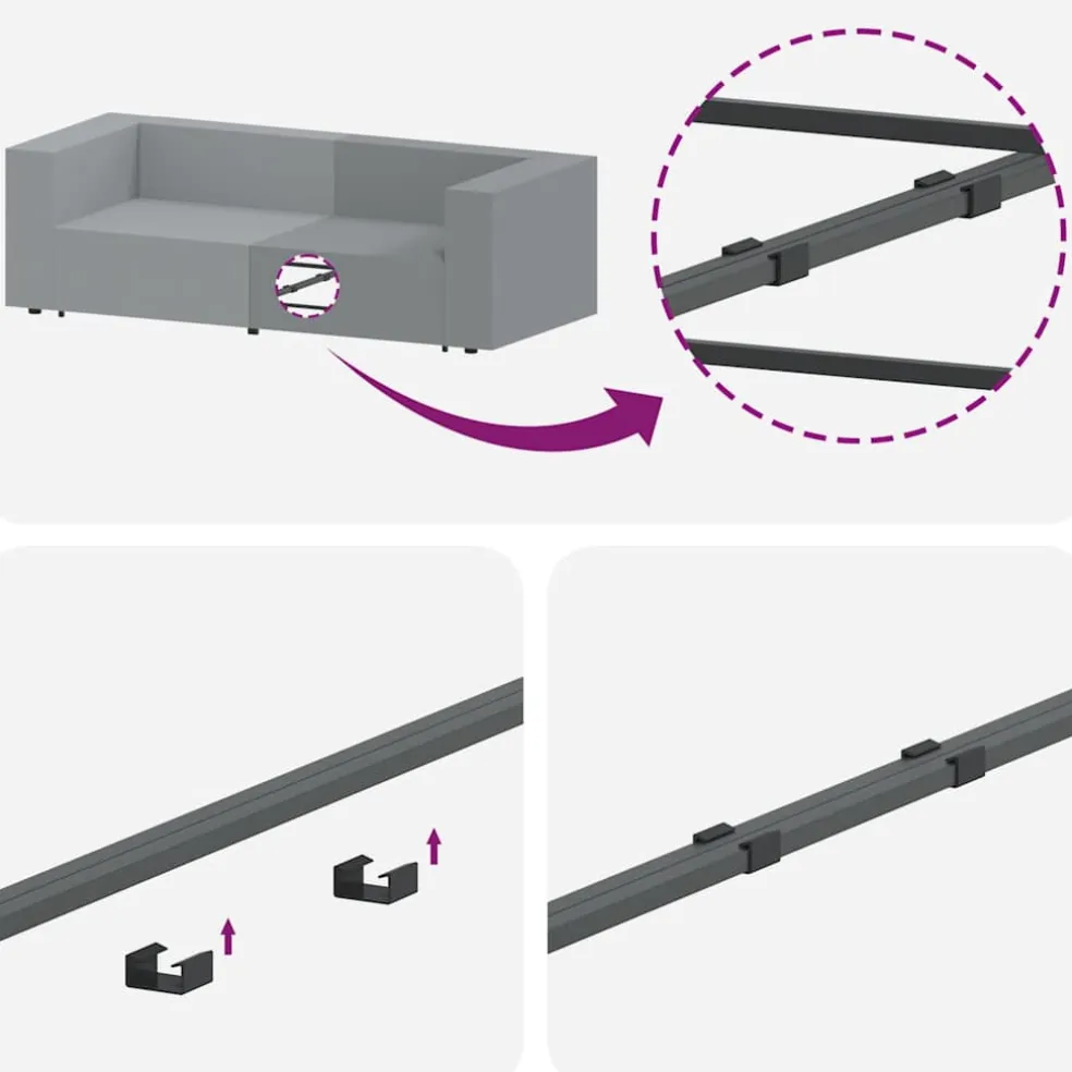 vidaXL Modulaire bank middenmodule met kussens 100 cm lichtgrijs