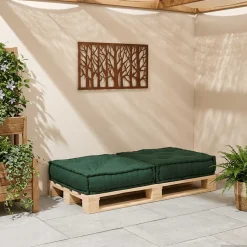 vidaXL Modulaire bankstel 70x70x36 stof groen