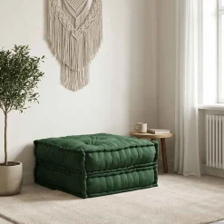 vidaXL Modulaire bankstel 70x70x36 stof groen