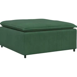 vidaXL Modulaire bank voetenbank module donkergroen 100x100x48 cm