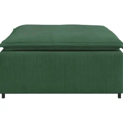 vidaXL Modulaire bank voetenbank module donkergroen 100x100x48 cm