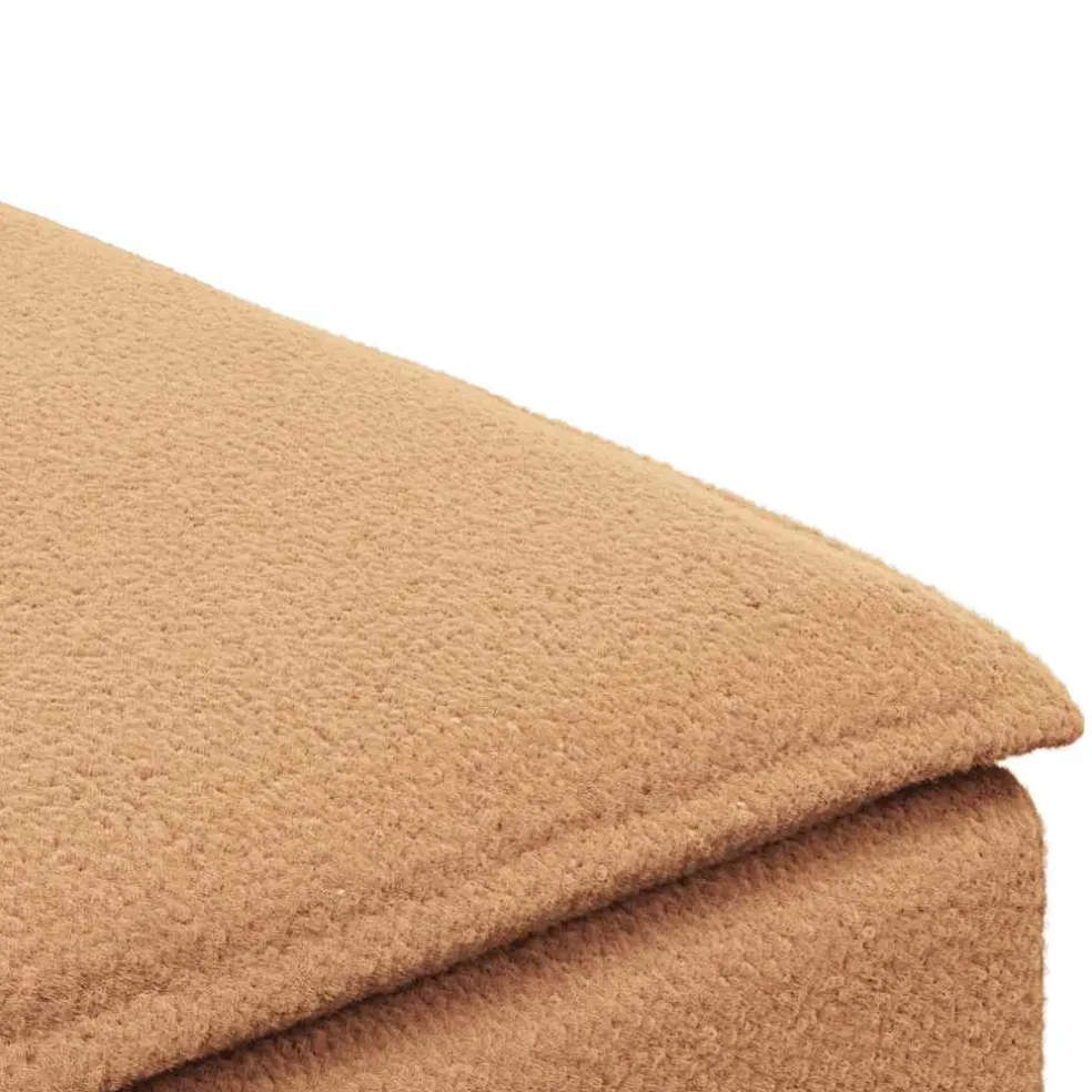 vidaXL Modulaire bank voetenbank module beige 100x100x48 cm