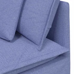 vidaXL Modulaire hoekmodule bank met kussens 100 cm spijkerblauw