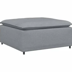 vidaXL Modulaire voetenbank module 100x100x48 cm lichtgrijs