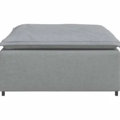 vidaXL Modulaire voetenbank module 100x100x48 cm lichtgrijs