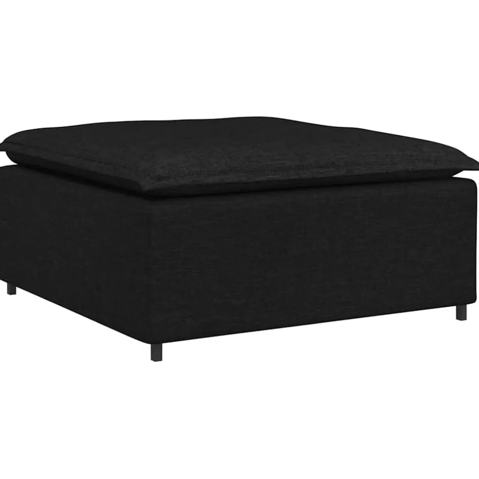 vidaXL Modulaire voetenbank module 100x100x48 cm zwart