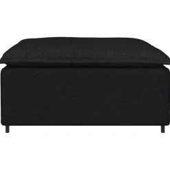 vidaXL Modulaire voetenbank module 100x100x48 cm zwart