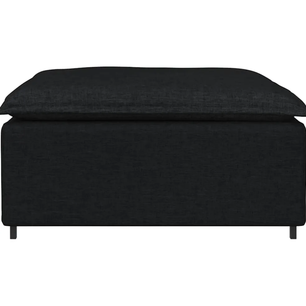 vidaXL Modulaire voetenbank module 100x100x48 cm zwart