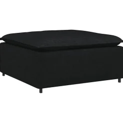 vidaXL Modulaire voetenbank module 100x100x48 cm zwart