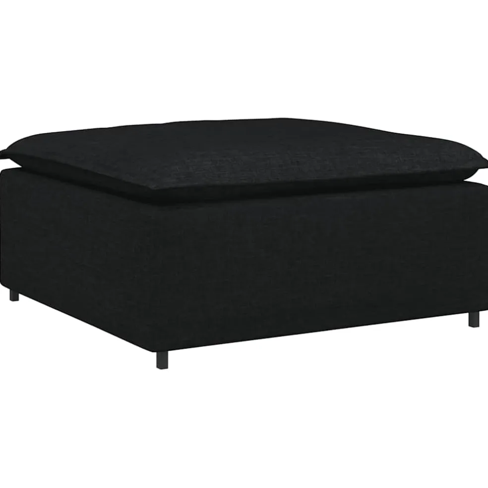 vidaXL Modulaire voetenbank module 100x100x48 cm zwart