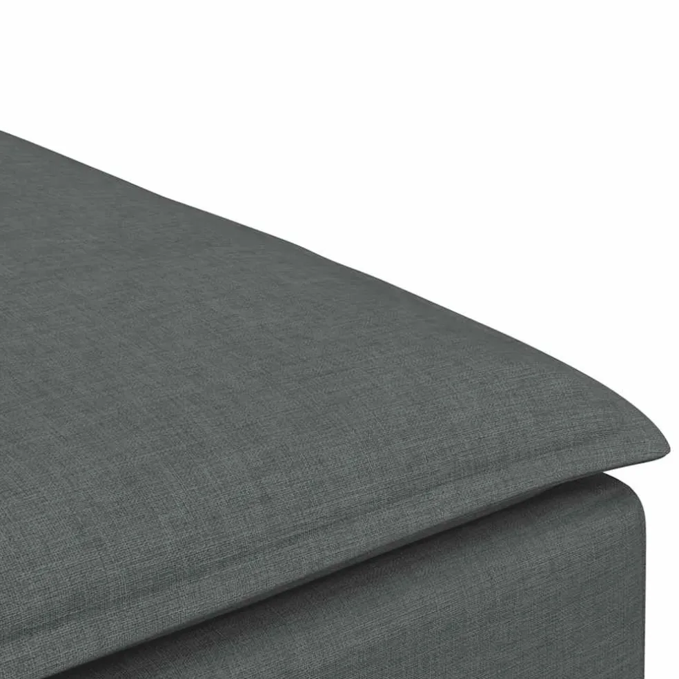 vidaXL Modulaire voetenbank module 100x100x48 cm donkergrijs