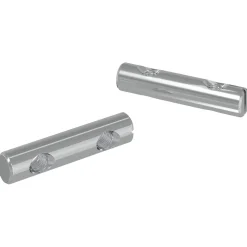 vidaXL Moer 2 st Verzinkt 60 x 12 mm IJzer