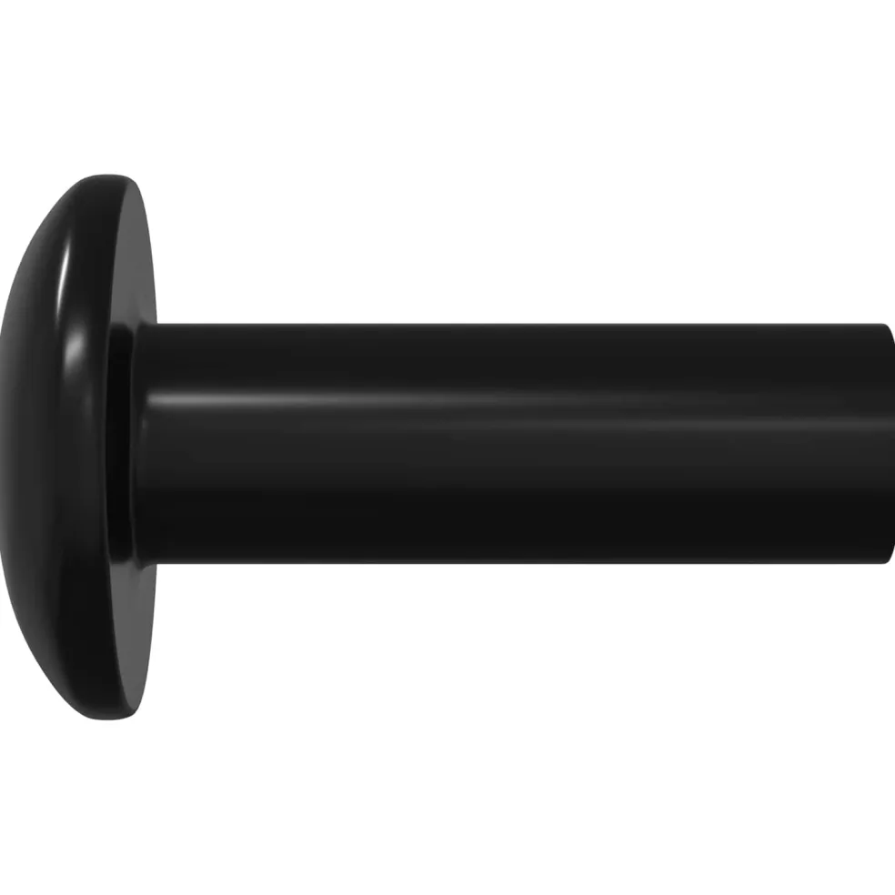 vidaXL Moffenmoeren 2 st Zwart M4 x 14,5 mm Metaal