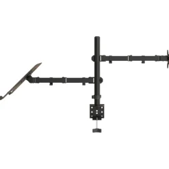 vidaXL Monitorbeugel VESA 75/100 mm zwart staal