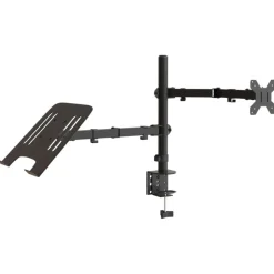 vidaXL Monitorbeugel VESA 75/100 mm zwart staal