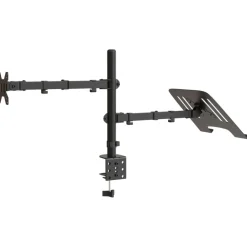 vidaXL Monitorbeugel VESA 75/100 mm zwart staal