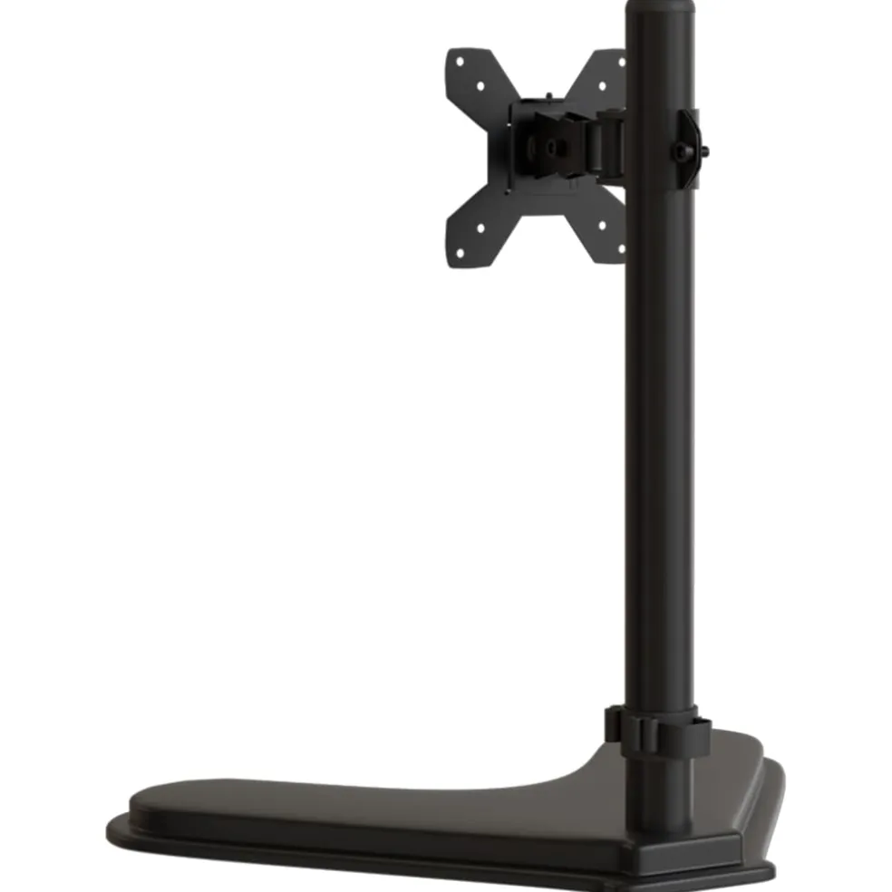vidaXL Monitorbeugel VESA 75/100 mm zwart staal