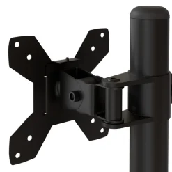 vidaXL Monitorbeugel VESA 75/100 mm zwart staal