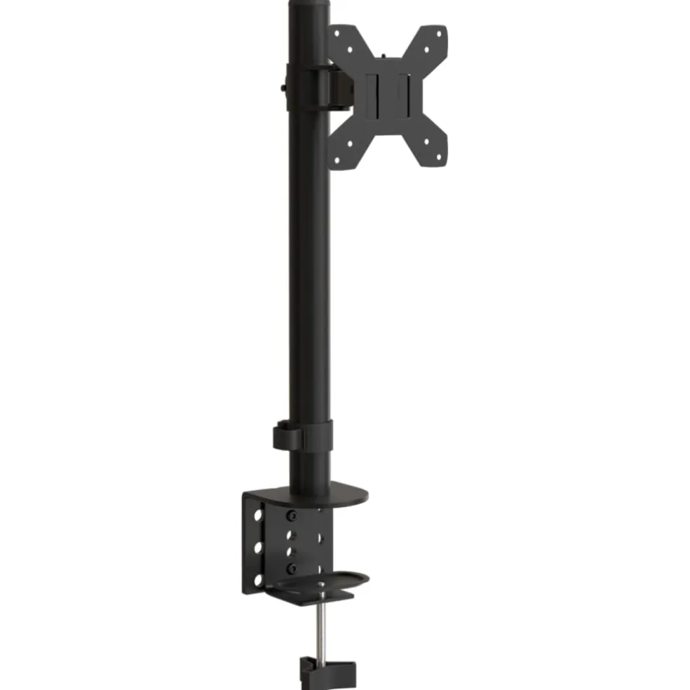 vidaXL Monitorbeugel VESA 75/100 mm zwart staal