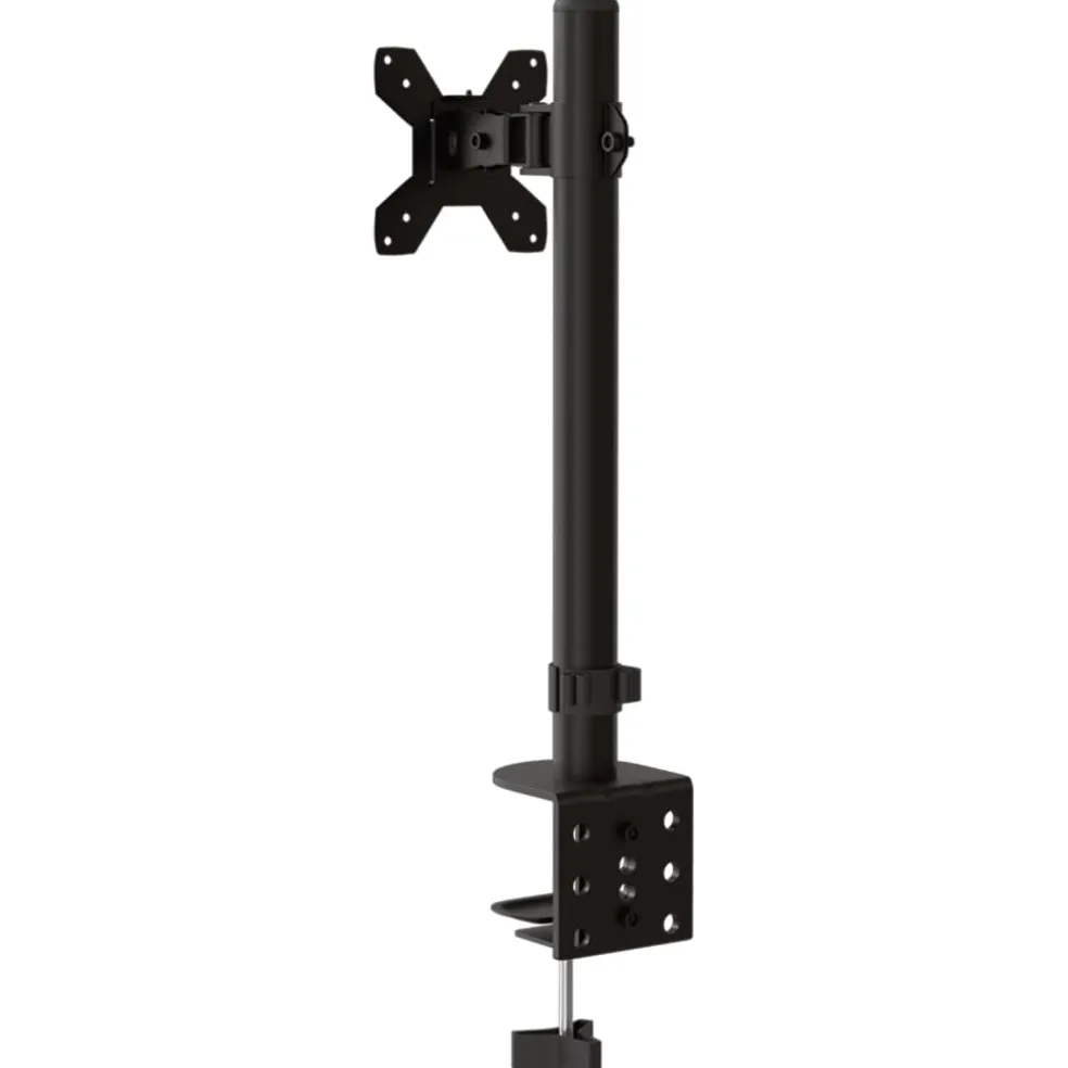 vidaXL Monitorbeugel VESA 75/100 mm zwart staal