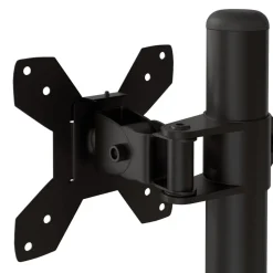vidaXL Monitorbeugel VESA 75/100 mm zwart staal