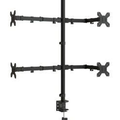 vidaXL Monitorbeugel VESA 75/100 mm zwart staal
