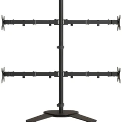 vidaXL Monitorbeugel VESA 75/100 mm zwart staal