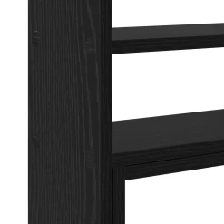 vidaXL Monitor Bureau Stand Zwart eiken 40 x 17 x 41 cm Bewerkt hout