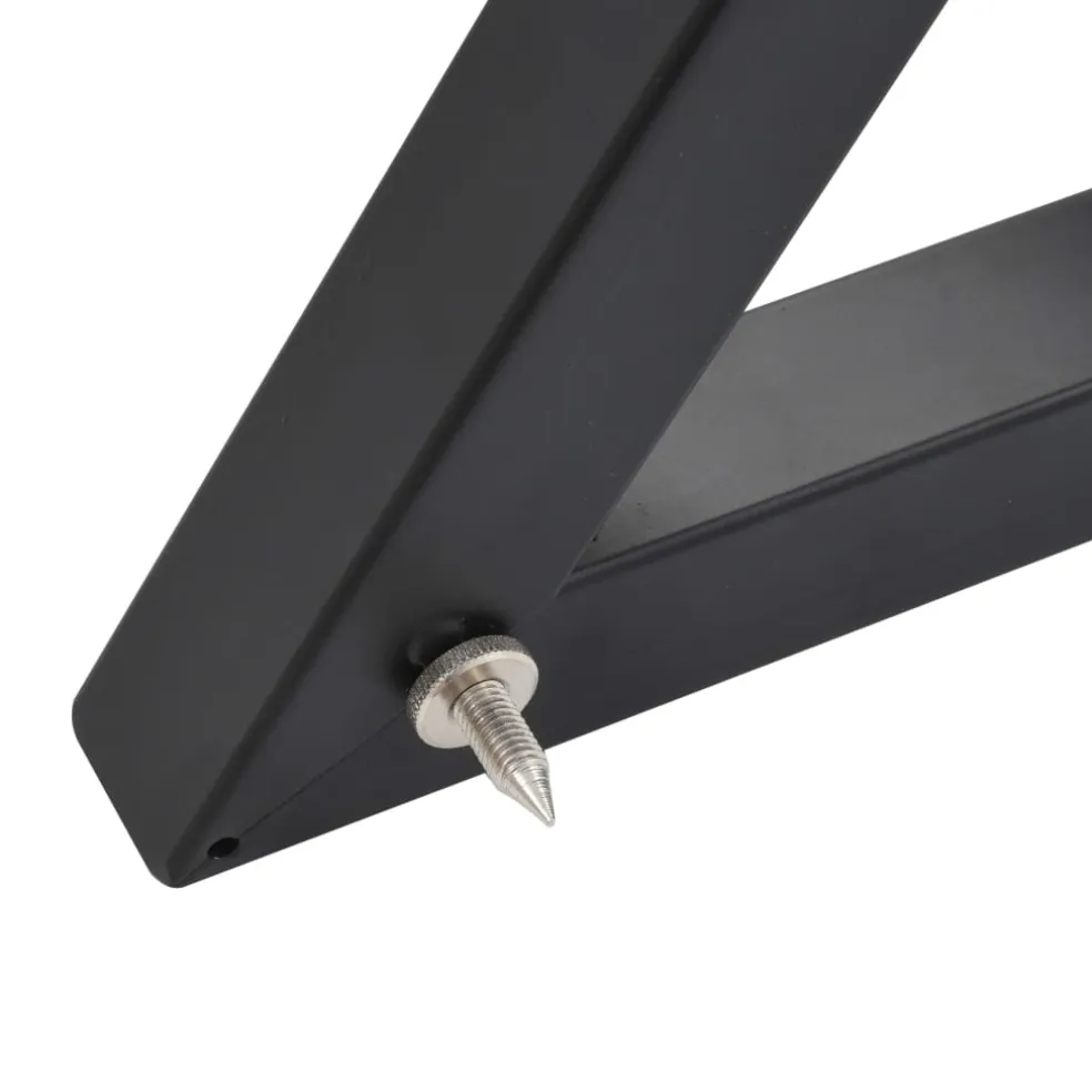 vidaXL Monitorspeakerstandaards 2 st staal zwart