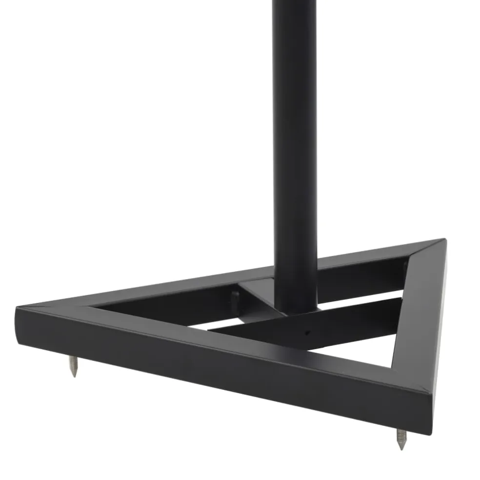 vidaXL Monitorspeakerstandaards 2 st staal zwart