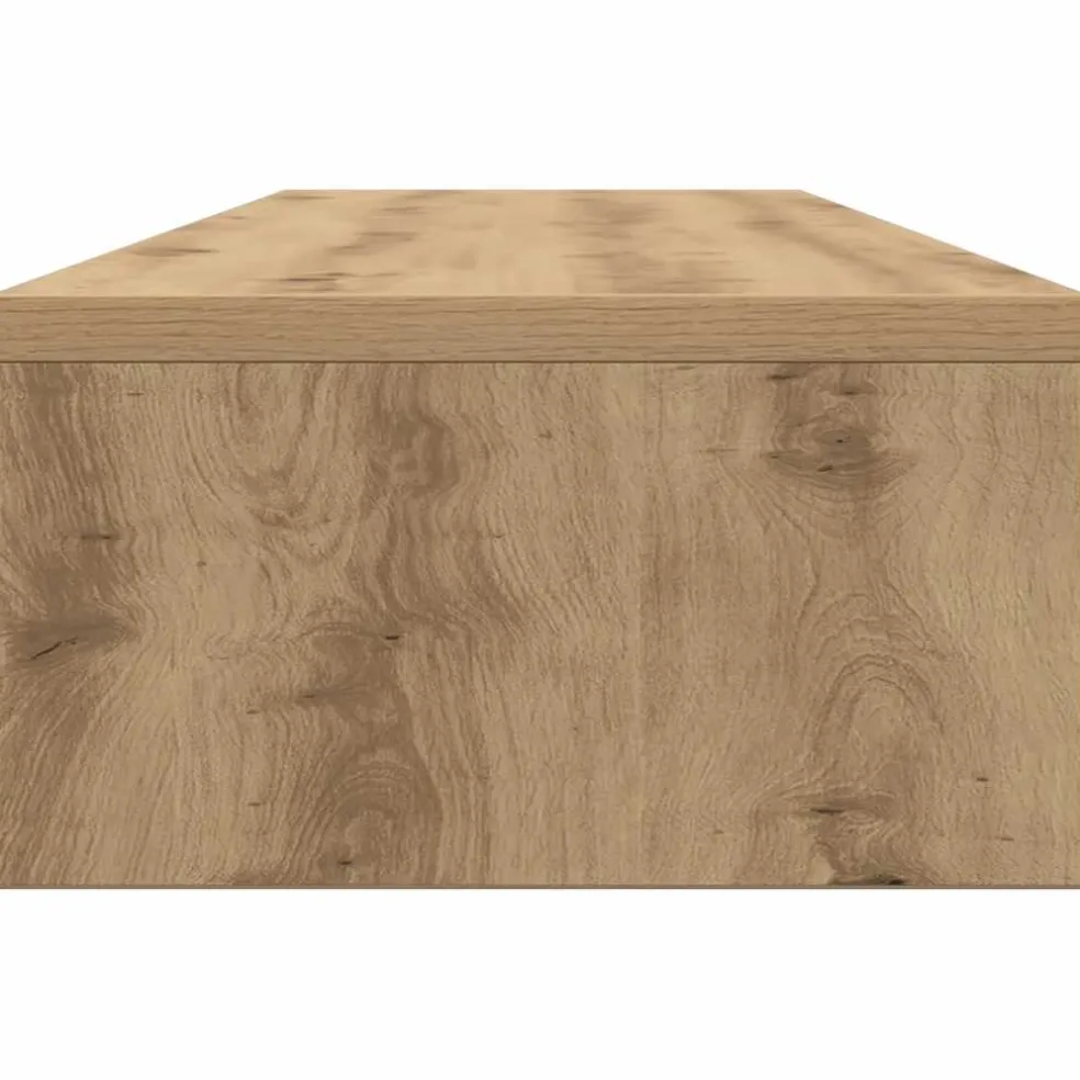 vidaXL Monitorstandaard Artisan Eikenhout 100x24x13 cm