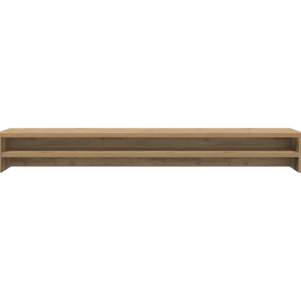 vidaXL Monitorstandaard Artisan Eikenhout 100x24x13 cm
