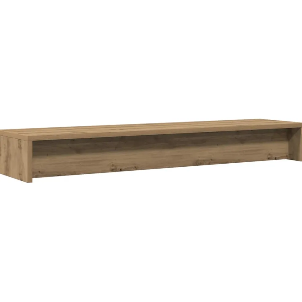 vidaXL Monitorstandaard Artisan Eikenhout 100x24x13 cm