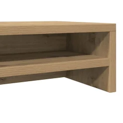 vidaXL Monitorstandaard Artisan Eikenhout 100x24x13 cm