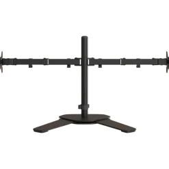 vidaXL Monitorstandaard dubbel VESA 75/100 mm staal zwart