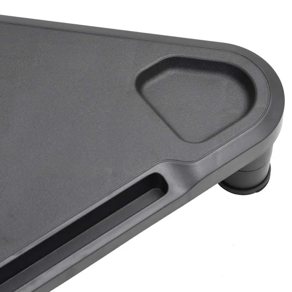vidaXL Monitorstandaard hoek 49x28x10,5 cm zwart