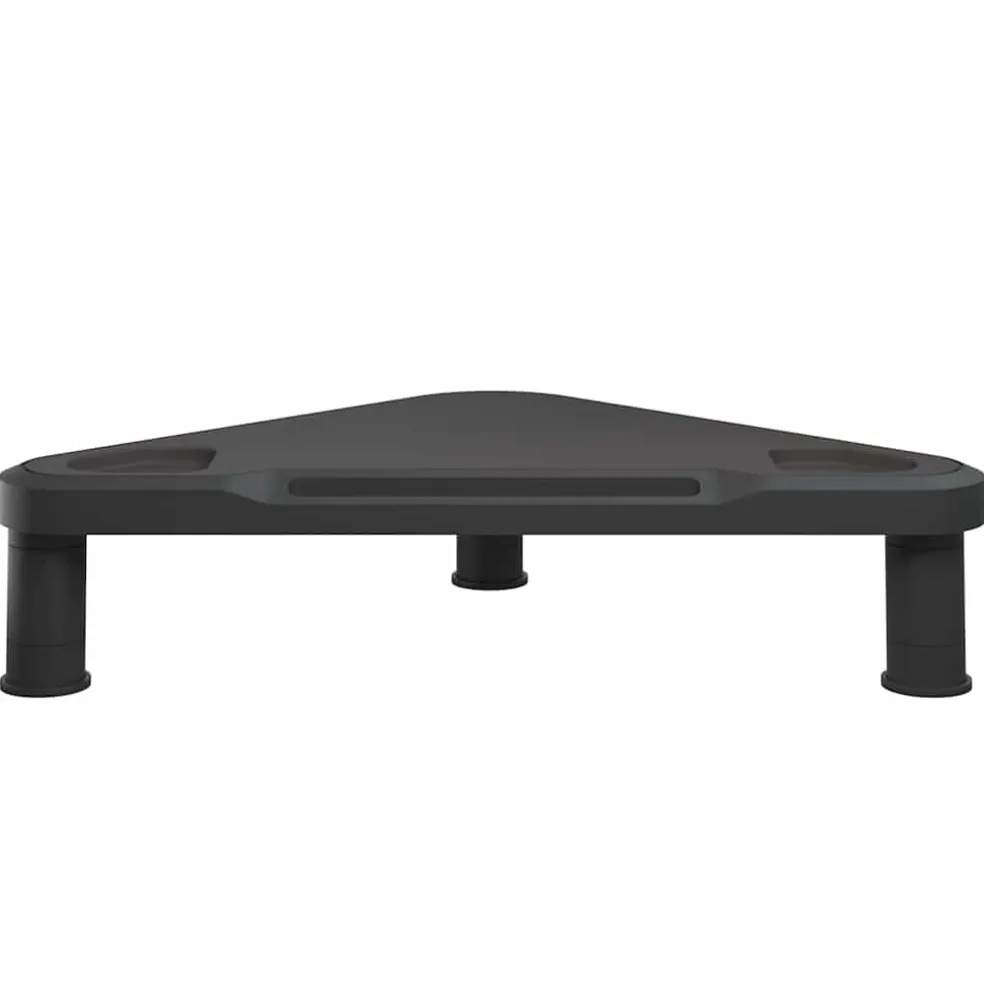 vidaXL Monitorstandaard hoek 49x28x10,5 cm zwart