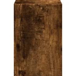 vidaXL Monitorstandaard met bureau-organizer hout gerookt eikenkleurig