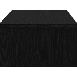 vidaXL Monitorstandaard met lades, zwart eiken, 50x27x15 cm, bewerkt hout