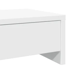 vidaXL Monitorstandaard met lades 50x27x15 cm bewerkt hout wit