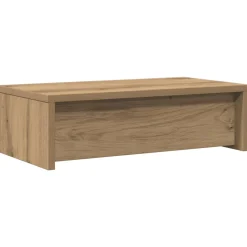 vidaXL Monitorstandaard met lades 50x27x15 cm hout artisanaal eiken